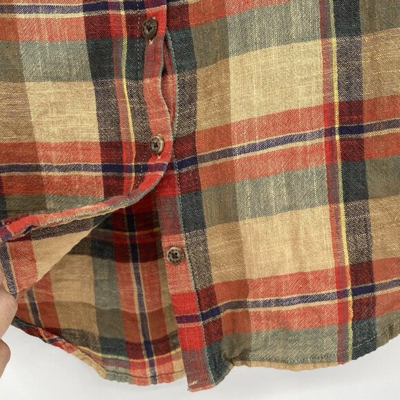 Toad & Co Womens Size M Camp Cove Shirt Button Plaid Organic Cotton - Picture 8 of 10